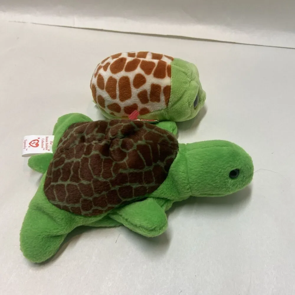 Ty Beanie Turtles Lot of 2 Assorted